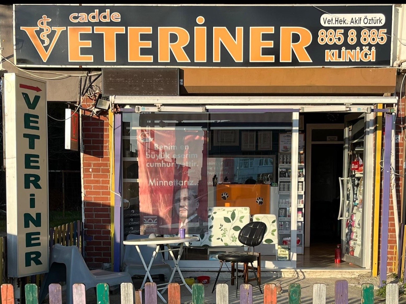 Kumburgaz Cadde Veteriner Kliniği sokak cephesi